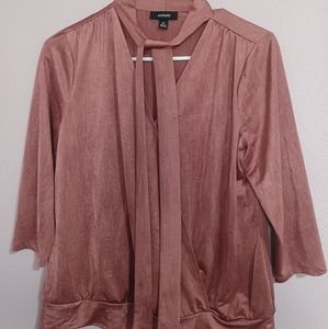 ALFANI blouse tie neck